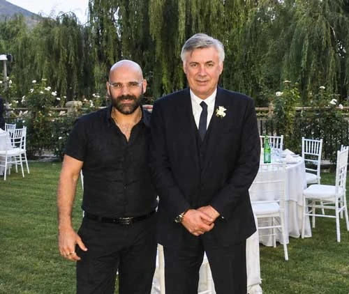Con Carlo Ancelotti